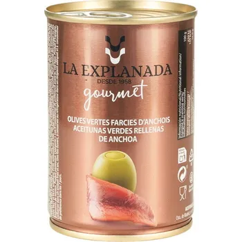 oliva Zelené olivy plněné ančovičkovou pastou 280g BMC