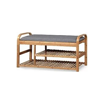 Botník Botník ST-13 bambus / šedá látka