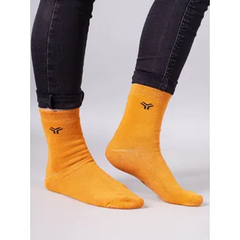 Ponožky YO SKF0012C TEPLÉ froté termo hořčicové velikosti ponožek: 20-22 ( EUR vel. 31-34)