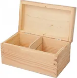 Dřevěná krabička na čaj 2 přihrádky H2 galanteriadrew