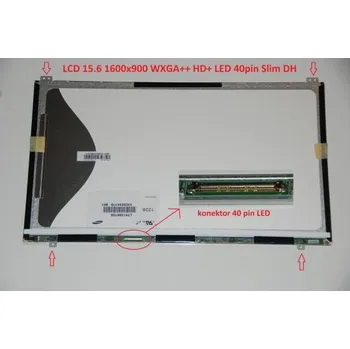 Náhradní displej pro notebook Toshiba Tecra R950 Serie display 15.6" LED LCD displej WXGA++ HD+ 1600x900 lesklý povrch