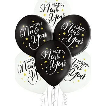 Karnevalový kostým Sada balónků - Happy New Year, 6 kusů