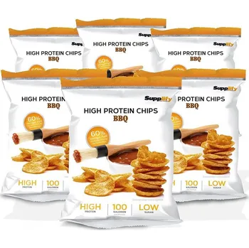 Protein Protein Chips BBQ - Supplify High, Box 6 kus