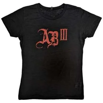 Pánské tričko Merch Alter Bridge: Alter Bridge Ladies T-shirt: Ab Iii Red Logo (small) S