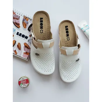 Dámská zdravotní obuv Leon 901 Dámská zdravotní kožená obuv uzavřená - Lososová Velikost: 40