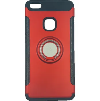 Beweare Ring zadní kryt na Huawei P10 Lite - červený