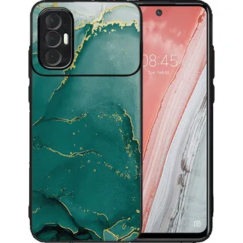 Pouzdro na tablet VSECHNONAMOBIL 67223 MY ART Ochranný obal Tecno Spark 8 Pro GREEN MARBLE (145)