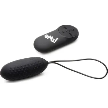 Bang! Nubbed Egg 28X Silicone with Remote Black