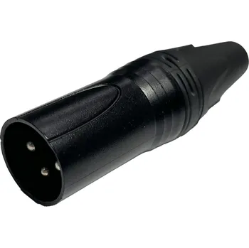 Elektrický konektor Konektor XLR 3 piny samec černý NC3MXX