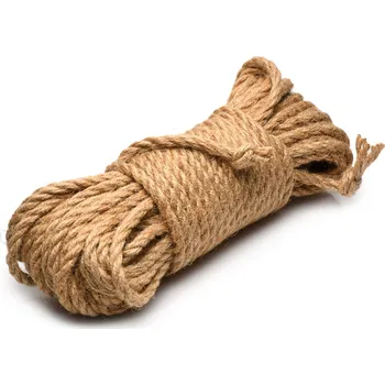 Master Series Tied Up Jute Bondage Rope 50ft Tan