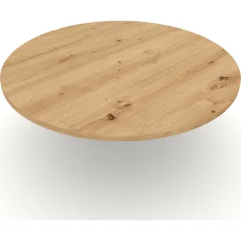 Stolová deska stolová deska kruhová dub divoký přírodní Průměr: ø 600 mm, Tloušťka: 18 mm