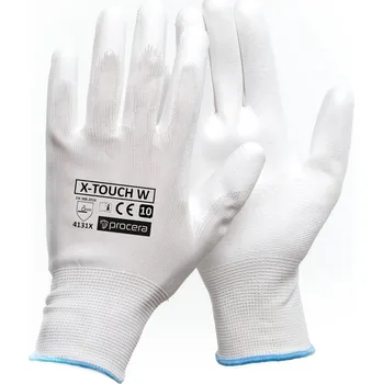 Pracovní rukavice Procera PRACOVNÍ RUKAVICE POLYESTEROVÉ X-TOUCH BÍLÉ Velikost: 7