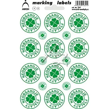 samolepka samolepky na archu/19ks, "NEOBSAHUJE FTALÁTY", 120x175mm