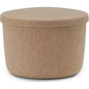 Otoman Normann Copenhagen Pouf Hide Storage Small, sand