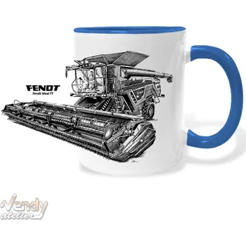 Hrnek - Kombajn Fendt Ideal 7T Barva: Modrá