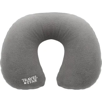 Cestovní polštářek Travelstar nafukovací cestovní polštář - šedý