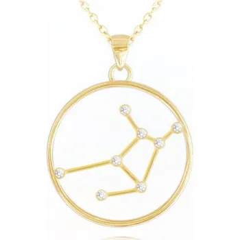 Náhrdelník Stříbrný pozlacený náhrdelník znamení panna Minet Stars JMAS9509GN45