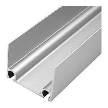 Garážová vrata Kružík Alu profil spodní nebo horní 43 x 33 x 2mm pro sekční garážová vrata bez povrchové úpravy Délka: 1 m