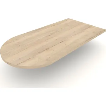 Stolová deska stolová deska půlkruh Halifax bílý Tloušťka: 18 mm, Rozměr (š × h): 800 × 450 mm