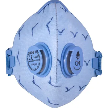 respirátor Procera ANTISMOGOVÁ FILTRAČNÍ POLOMASKA 3U FFP2 - MODRÁ VEL.