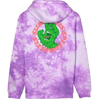 Pánská móda SANTA CRUZ mikina - SB Hand Purple Tie Dye (PURPLE TIE DYE)