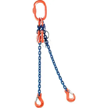 Příslušenství pro stavební techniku SVX Řetězový závěs oko-2 háky tř 100 se zkracovačem (2,5 m, 2000/1400 kg, 6 mm) 2,5 m, 2000/1400 kg, 6 mm