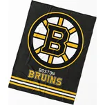 Deka z mikrovlákna (coral fleece) dětská hokejová NHL BOSTON BRUINS ESSENTIAL, žluto-černá, 150x200cm