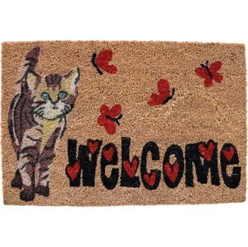 Rohožka Kokosová rohožka - motiv kočka