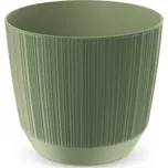 PROSPERPLAST Květináč - RYFO Průměr: 12,6 cm, Barva: zelená