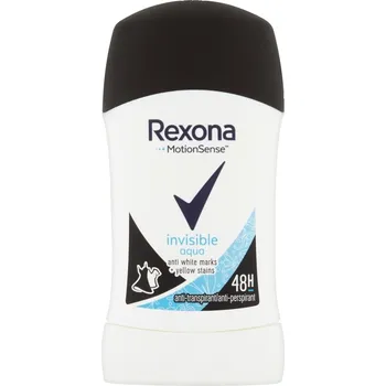Rexona Invisible Aqua antiperspirant deodorant stick pro ženy 40 ml