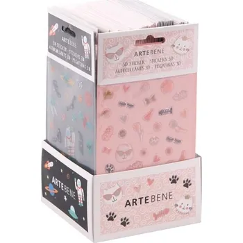 samolepka Artebene 3D samolepky arch/48 ks cena/arch motiv: kočička/vesmír