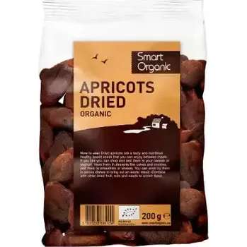 Sušená potravina Smart Organic Bio vypeckované sušené meruňky 200 g