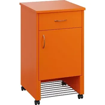 Noční stolek NSL - 12 HPL stolek noční k lůžku, pravostranný, pomeranč