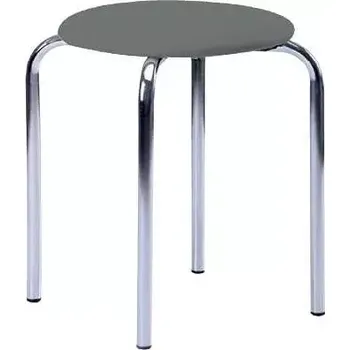 Stolička TESA stolička čalouněná, chrom, koženka šedá