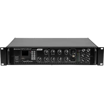 Hi-Fi Zesilovač Omnitronic MPVZ-250.6P, 100V 6-zónový mixážní zesilovač, 250W, MP3