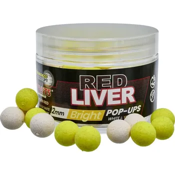 Boilies Starbaits Plovoucí Boilies POP UP Bright Red Liver Hmotnost: 50g, Průměr: 14mm