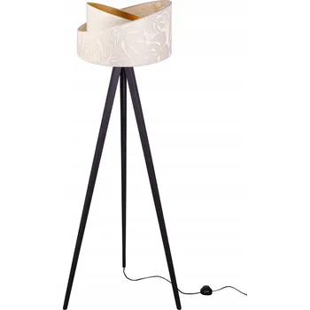 Stojací lampa Stojací lampa Werona 7, 1x krémové textilní stínítko se vzorem, g, k