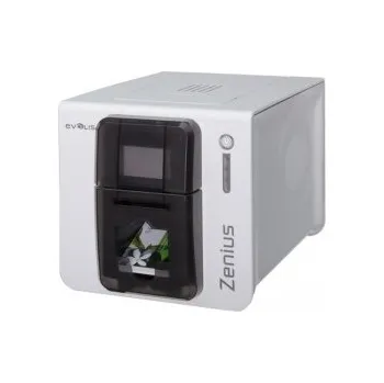 Tiskárna štítků Evolis Zenius Expert, single sided, 12 dots/mm (300 dpi), USB, Ethernet, červená (ZN1H0000RS)