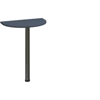 Stolová podnož EJD 1 - 60 přístavba jednací, kovová podnož chrom, síla desky 18 mm, široká 600 mm, antracit