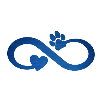 samolepka Infinity 006 levá srdíčko a tlapka (65 - škrábaný kov modrý) SAMOLEPKA NA AUTO, NÁLEPKA, FÓLIE, POLEP, TUNING, VLASTNÍ TEXT, TISK, AUTOSAMOLEPKY.cz, POLEPY, OBRÁZEK, LOGO, 3D STICKERS