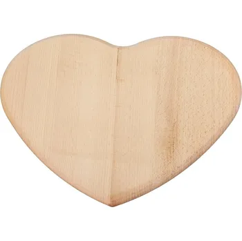 Kuchyňské prkénko Prkénko srdce dřevěné 24 x 24 cm