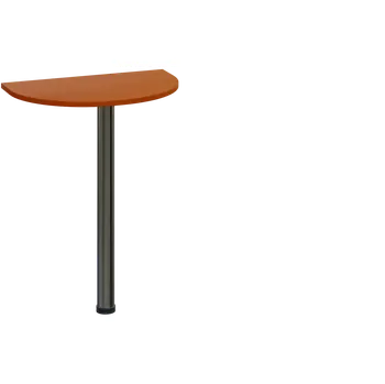 Stolová podnož EJD 2 - 60 přístavba jednací, kovová podnož chrom, síla desky 25 mm, široká 600 mm, třešeň šumavská