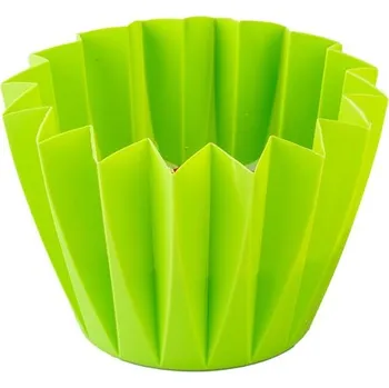 Svíčka Citronella dvouknotá lampion plast zelená 130x90 mm