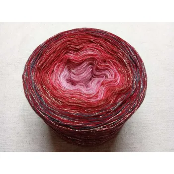 Příze Čarodějka 2-nitka 1200m s lurexem (Duhové klubko s lurexem Čarodějka)