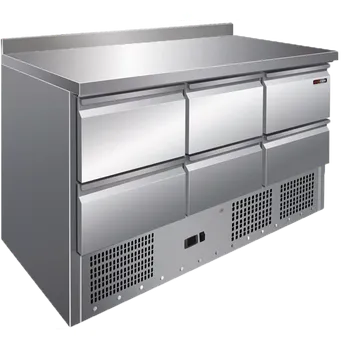 Lednice REDFOX MTZ 906 STŮL CHLADÍCÍ 3 x 2 ZÁSUVKY GN 1/1