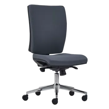 CRYSTAL židle kancelářská, kříž chrom, látka černá