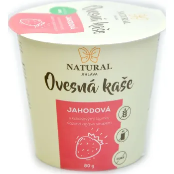Ovesná kaše bez lepku jahodová Natural Jihlava 80 g