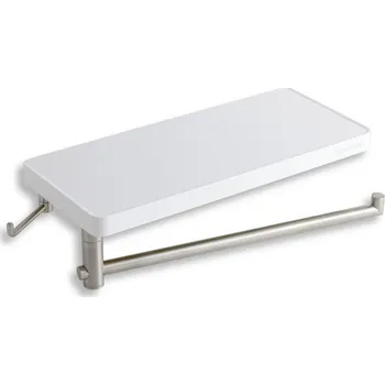 Dávkovač mýdla Polička s otočným držákem ručníku a háčkem