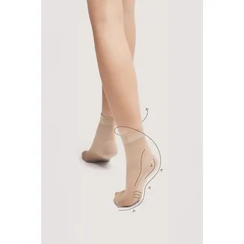 Pánské ponožky Dámské ponožky Fiore Body Care massage M 1100 20 den tan/odc.béžová Univerzální