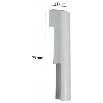 Příslušenství k oknu ROTO Krytka křídla závěsu E5, R071/2, bílá, levá